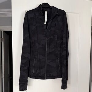Lululemon Athletica Black Camo Utility Jacket